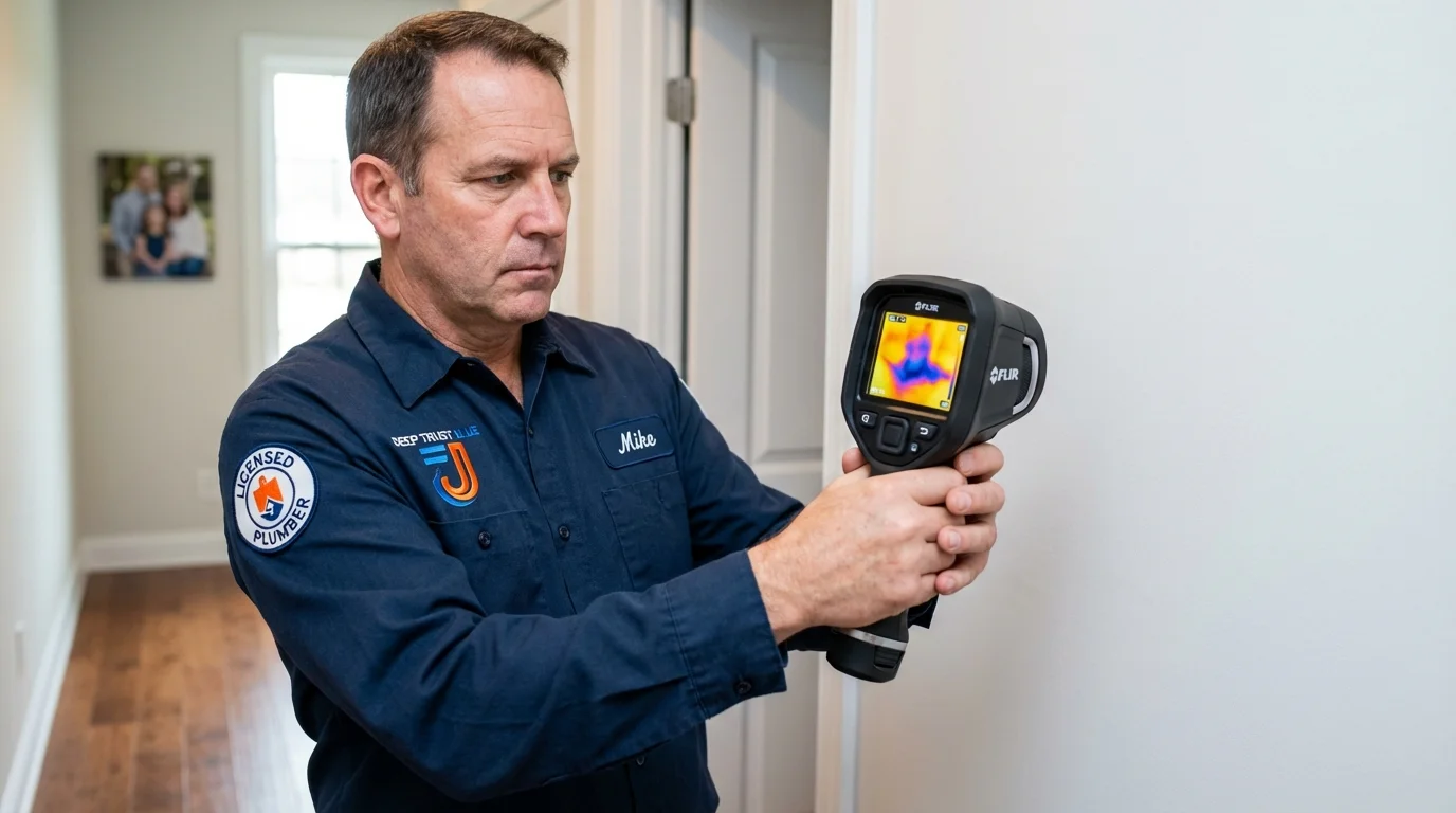 Thermal imaging leak detection by Johns Plumbing LLC in Prophetstown